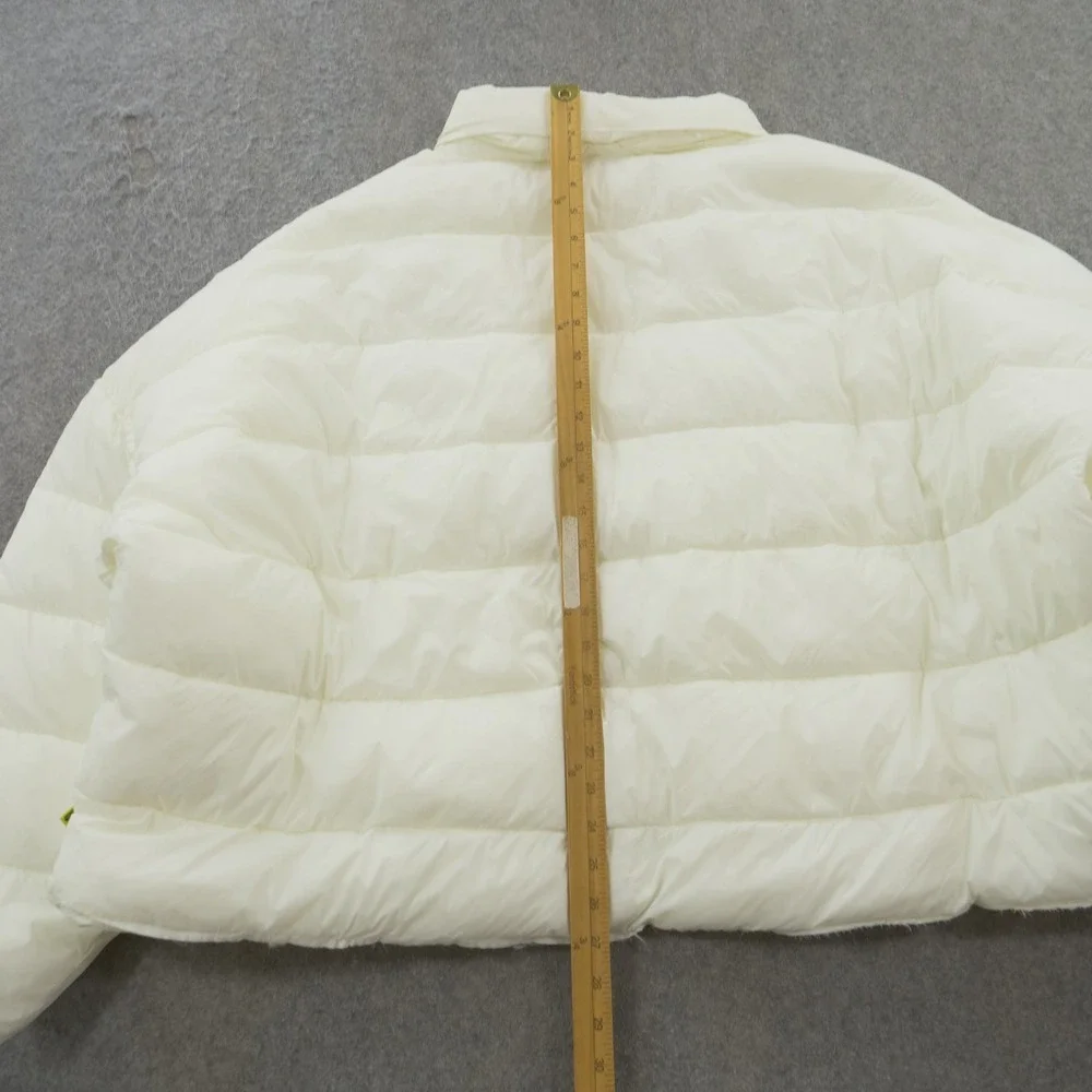 Vans Vault x Deaton Chris Anthony Puffer Jacket Womens Large Beige Crop